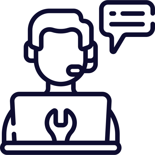 icon support blue